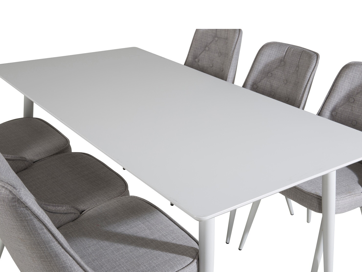 Set de mese Dallas 1625 (Gri deschis + Alb)
