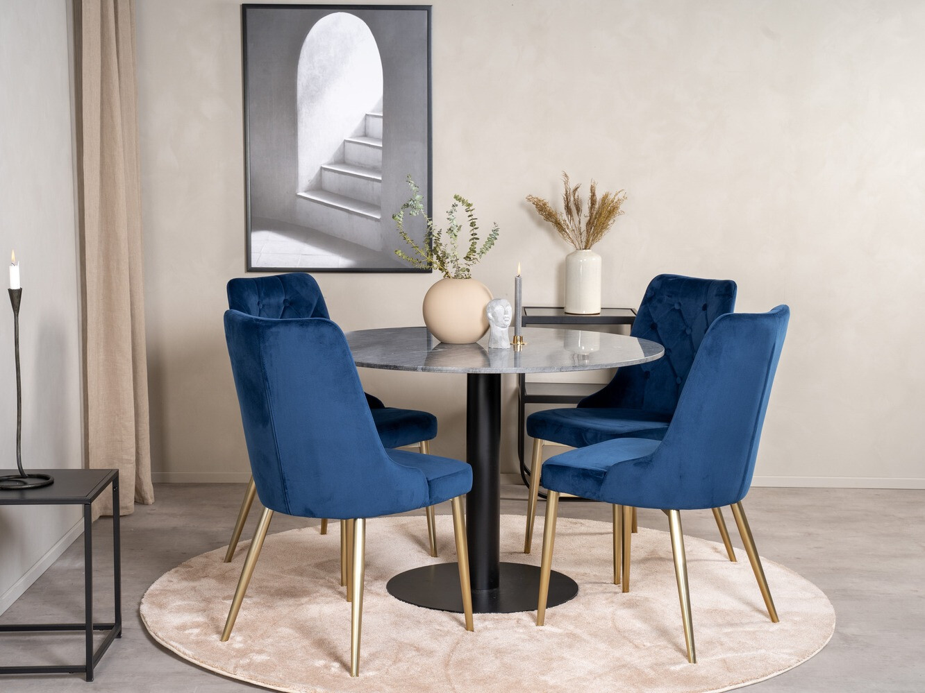 Set de mese Dallas 1627 (Albastru)