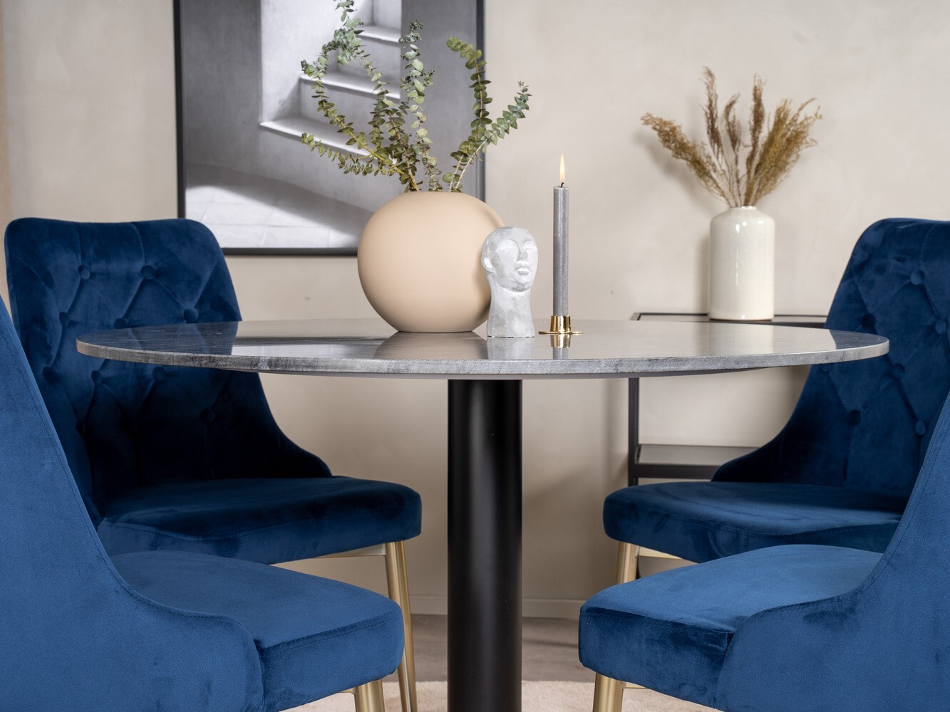 Set de mese Dallas 1627 (Albastru)