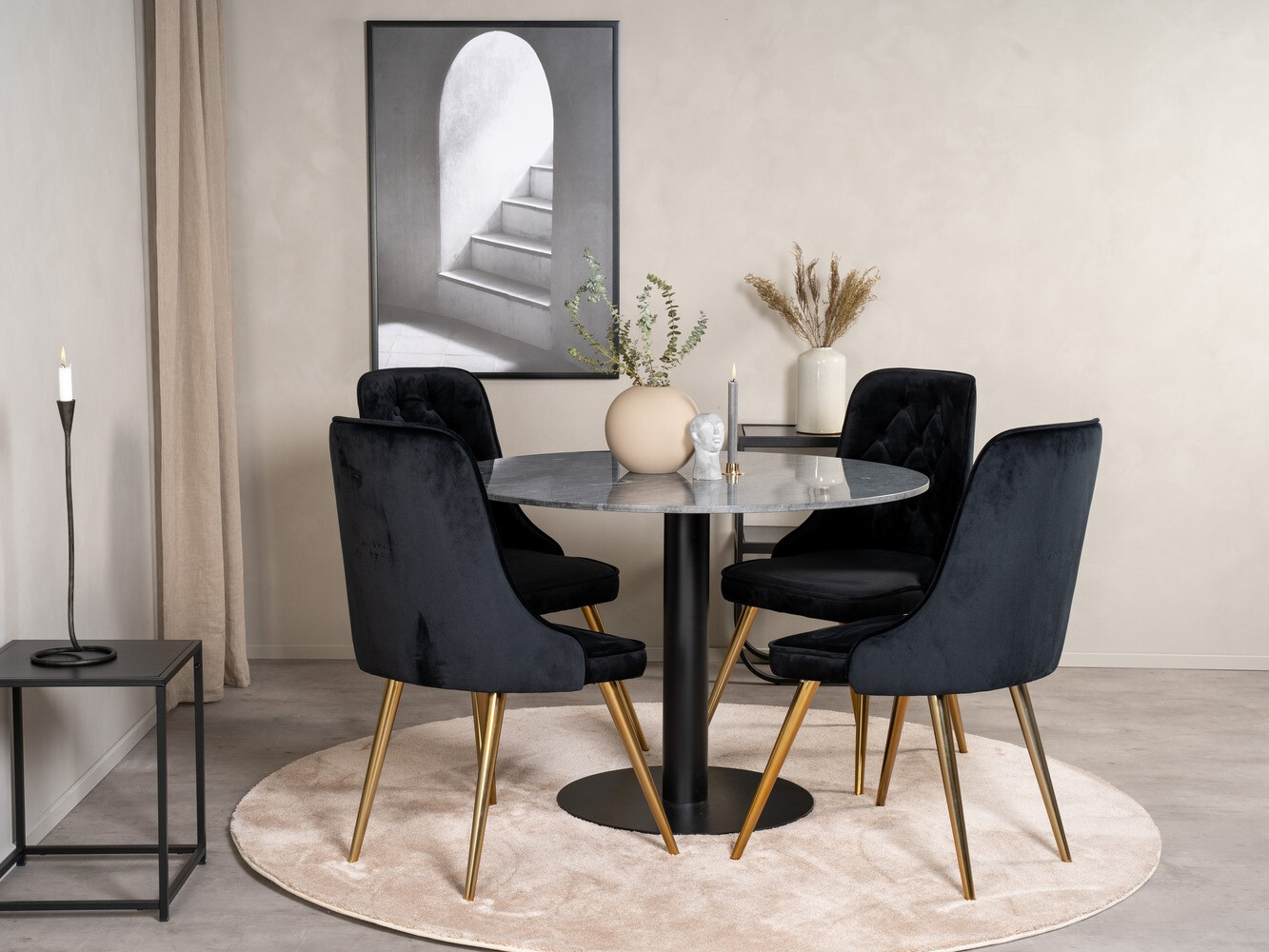 Set de mese Dallas 1627 (Negru)