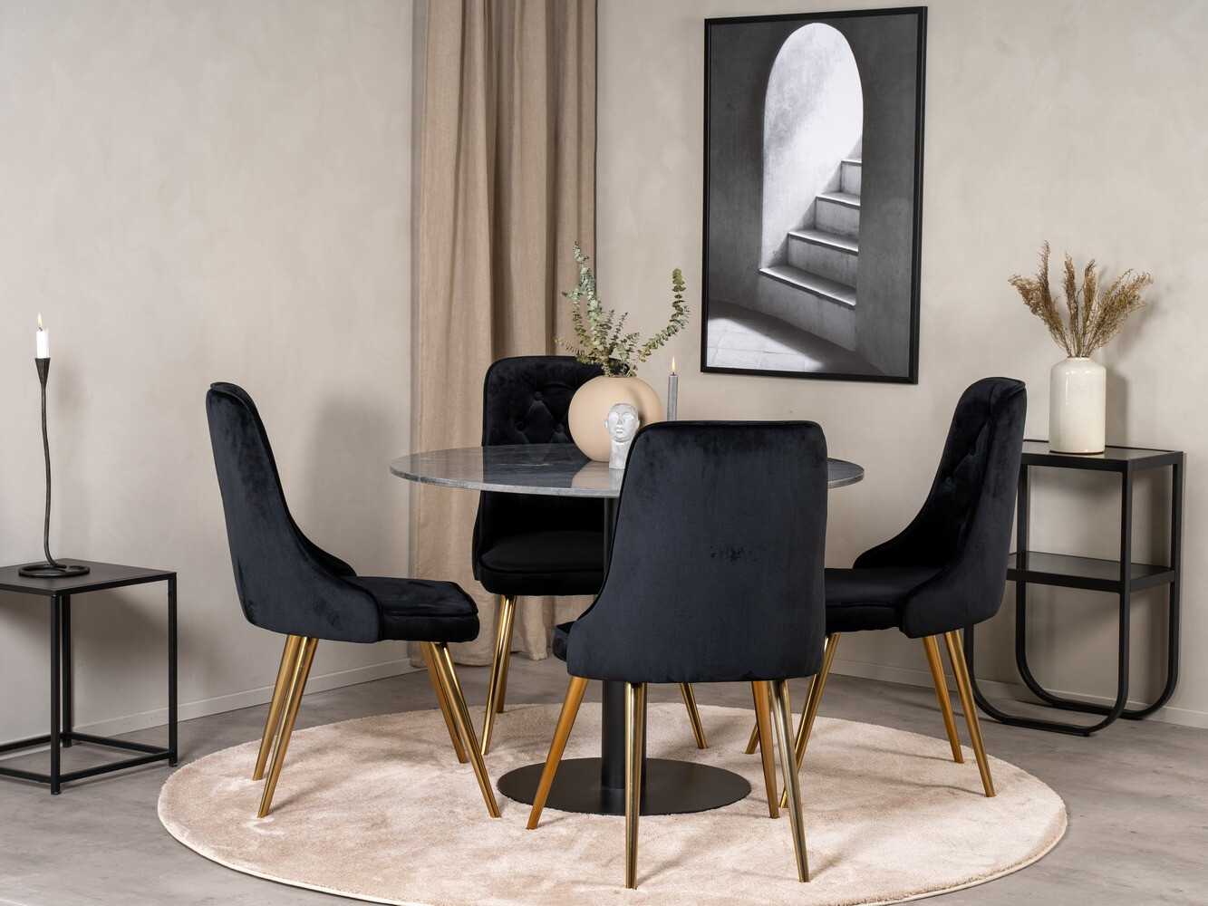 Set de mese Dallas 1627 (Negru)