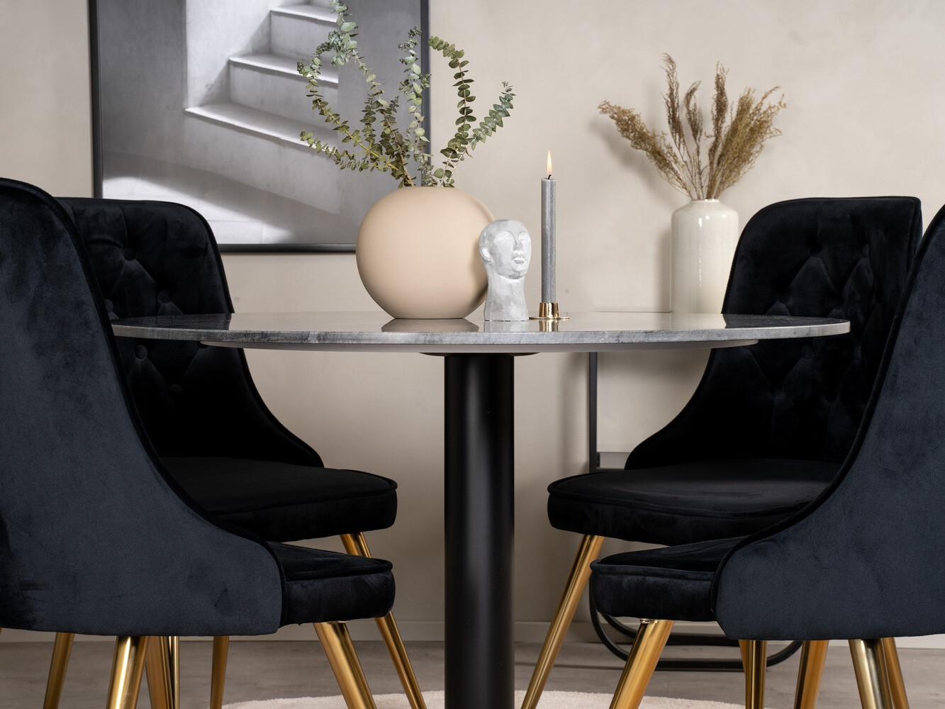 Set de mese Dallas 1627 (Negru)