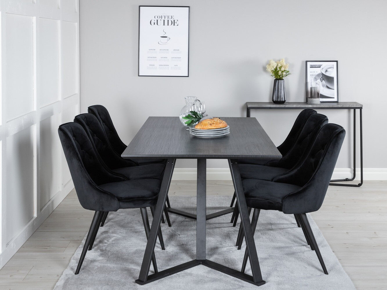 Set de mese Dallas 1628 (Negru)