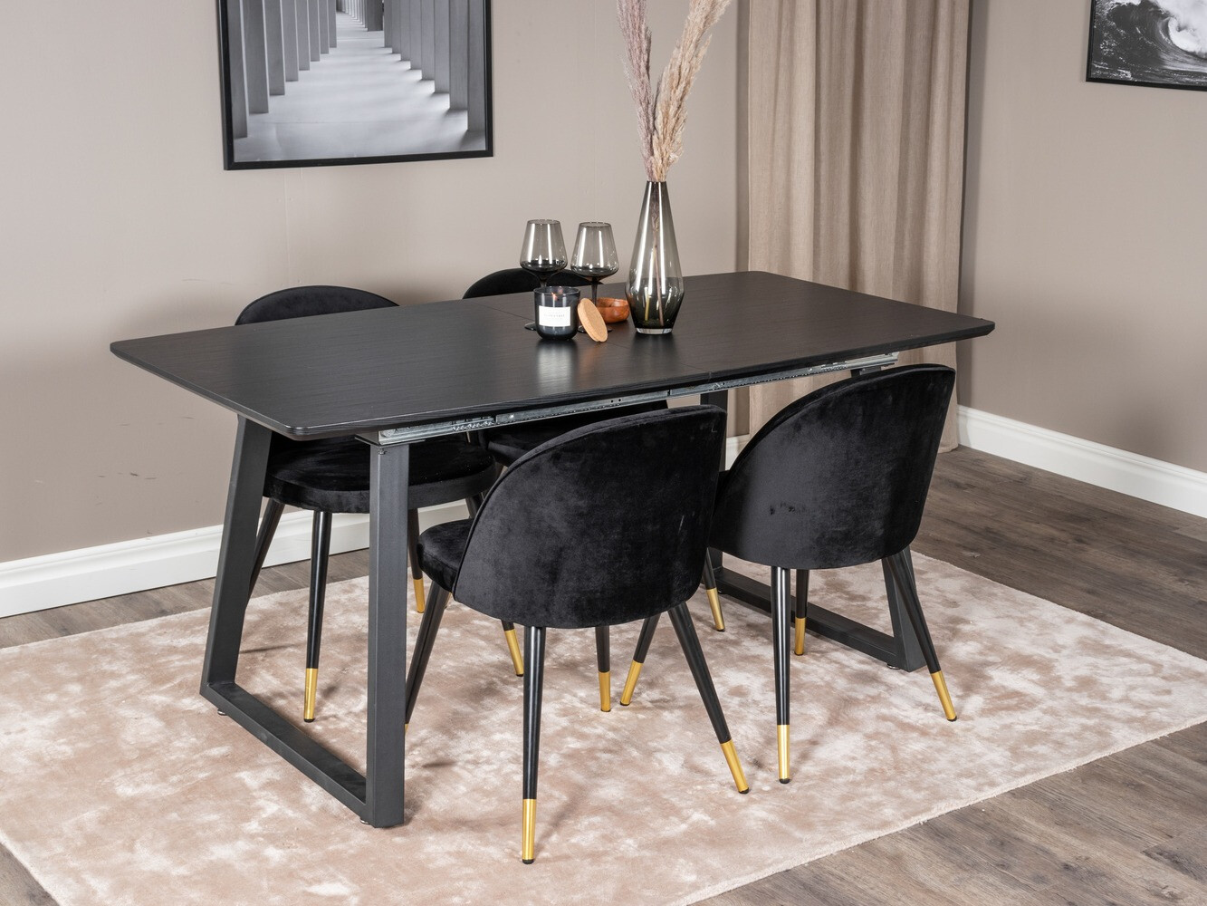 Set de mese Dallas 1631 (Negru)