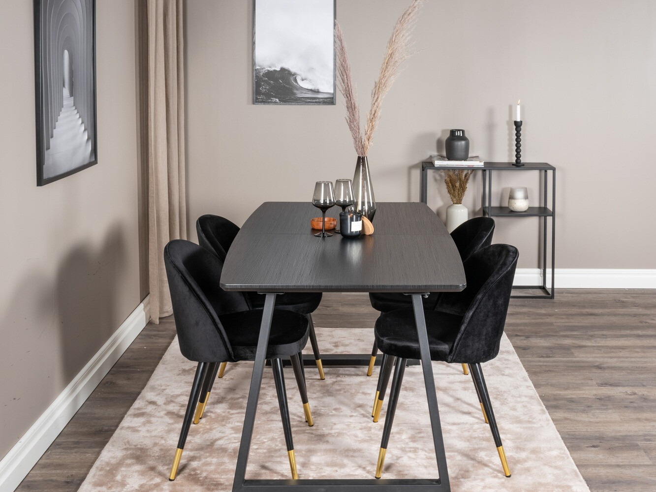 Set de mese Dallas 1631 (Negru)