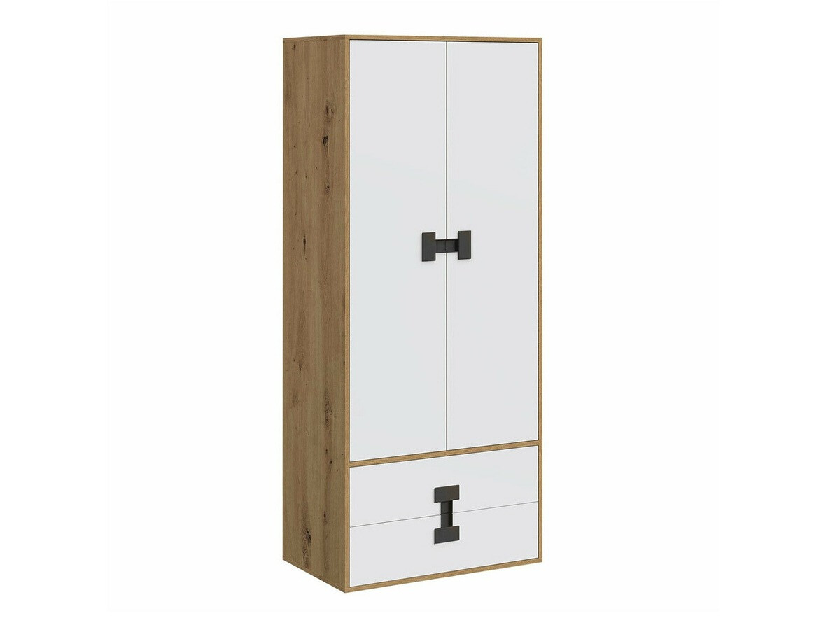 Dulap Florevi 113 (Mat alb + Stejar artizan)
