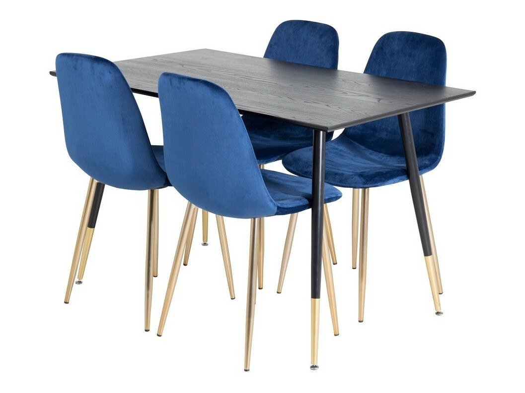 Set de mese Dallas 1693 (Albastru + auriu)
