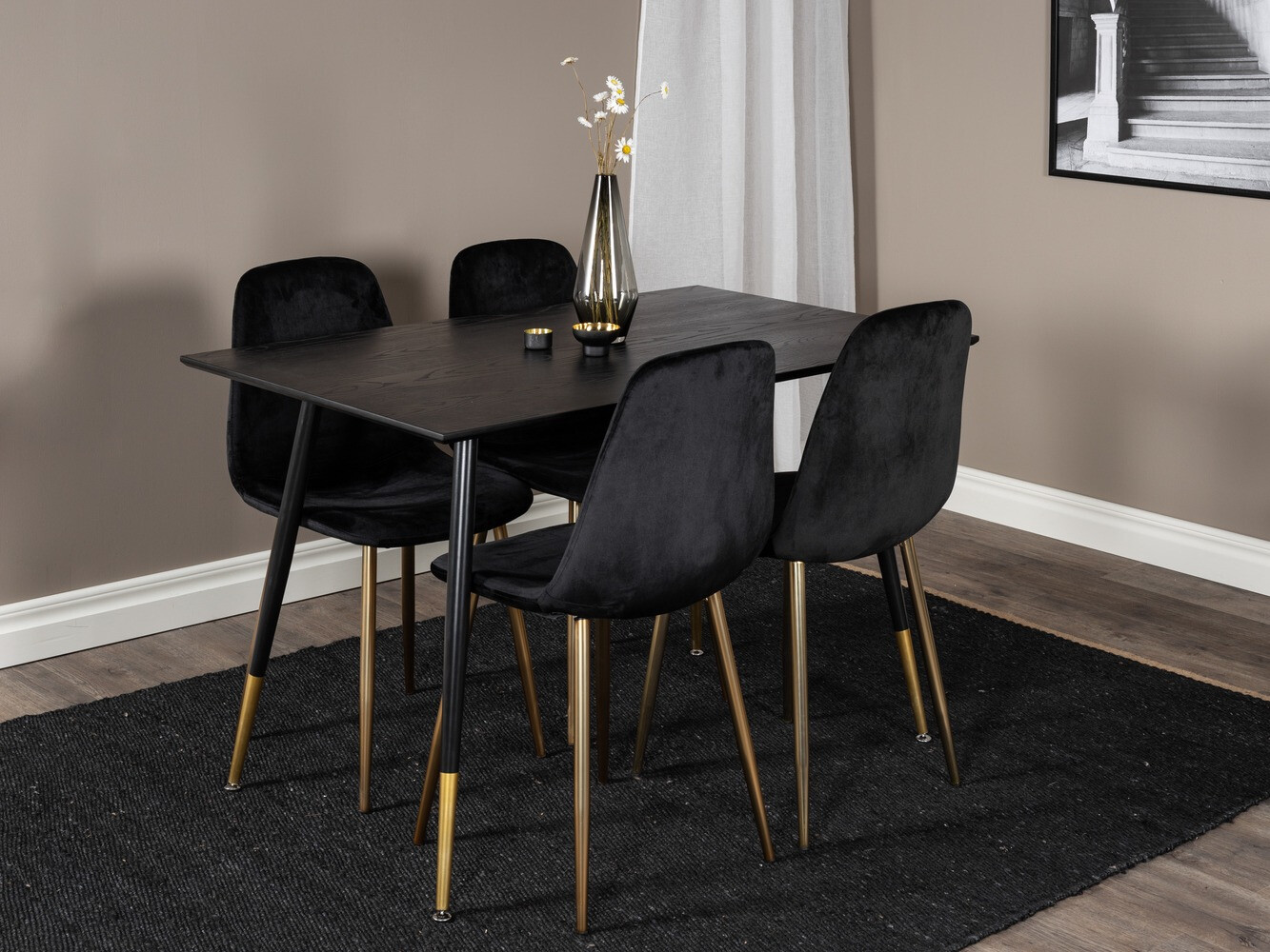 Set de mese Dallas 1693 (Negru)