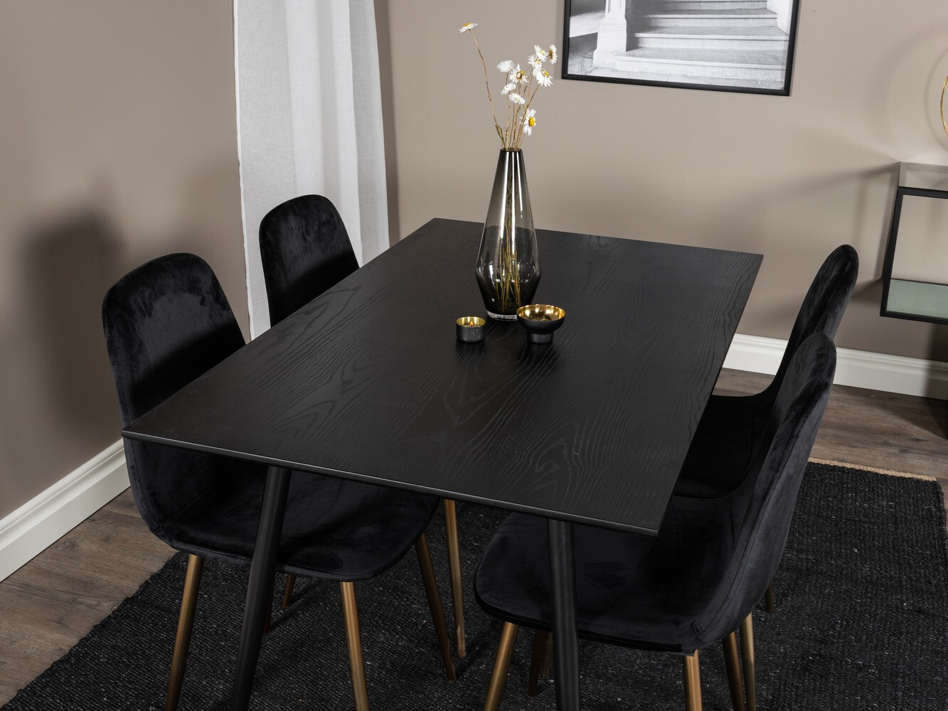 Set de mese Dallas 1693 (Negru)