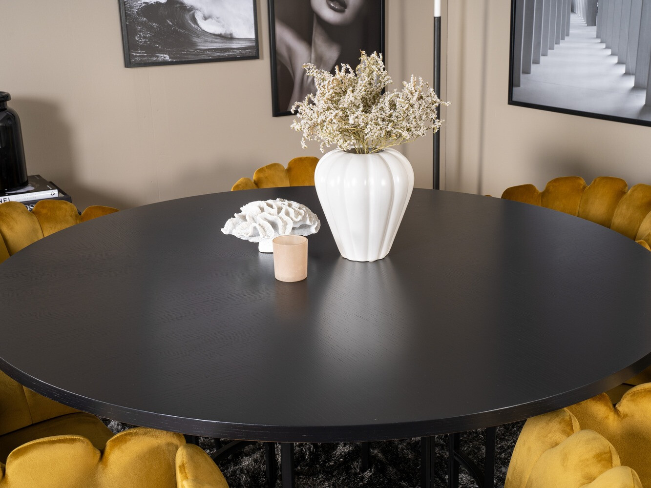 Set de mese Dallas 312 (Galben + Negru)