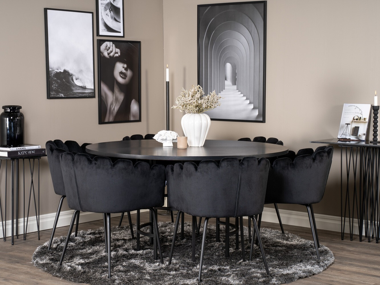 Set de mese Dallas 312 (Negru)