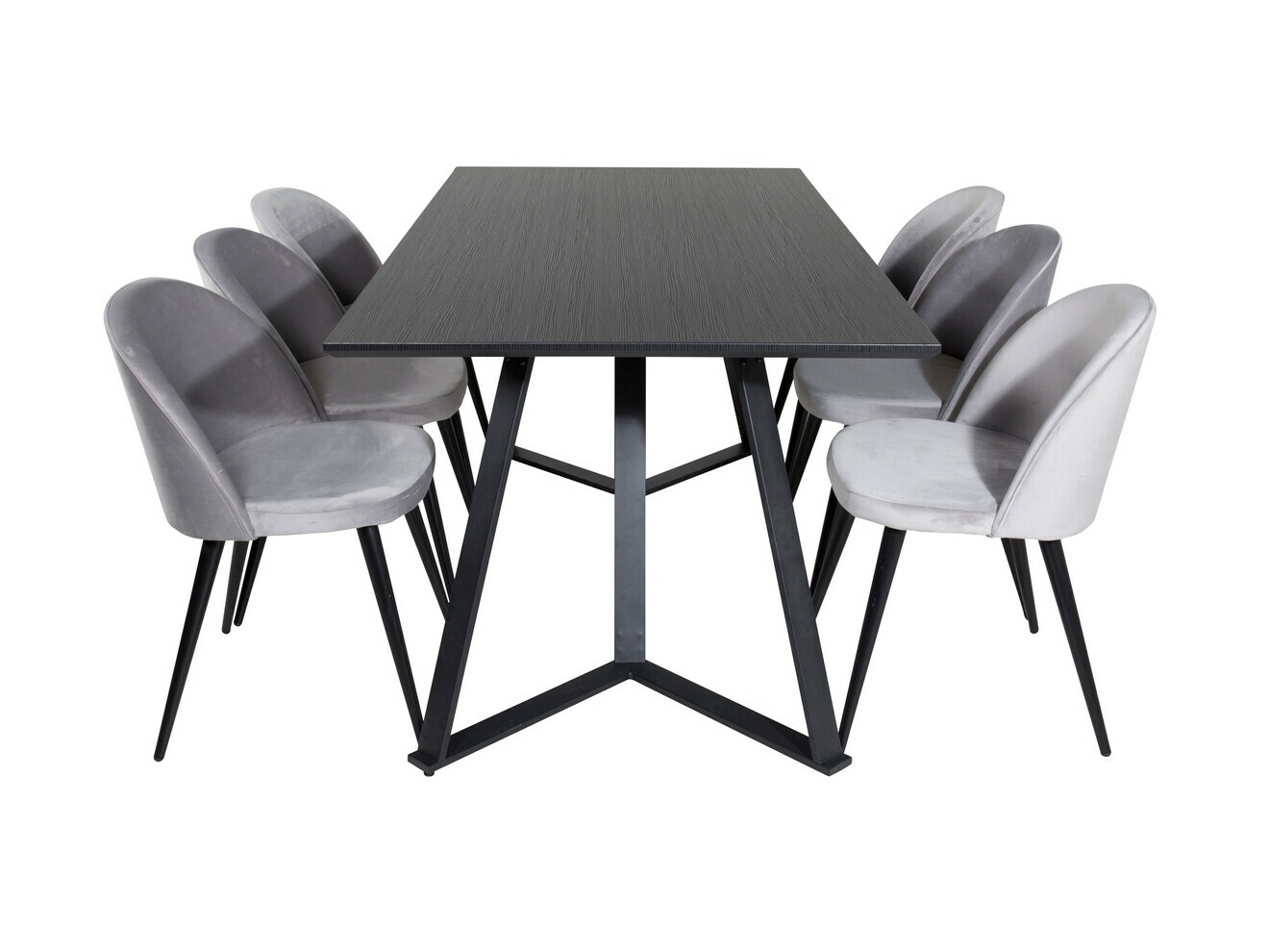 Set de mese Dallas 360 (Gri + Negru)