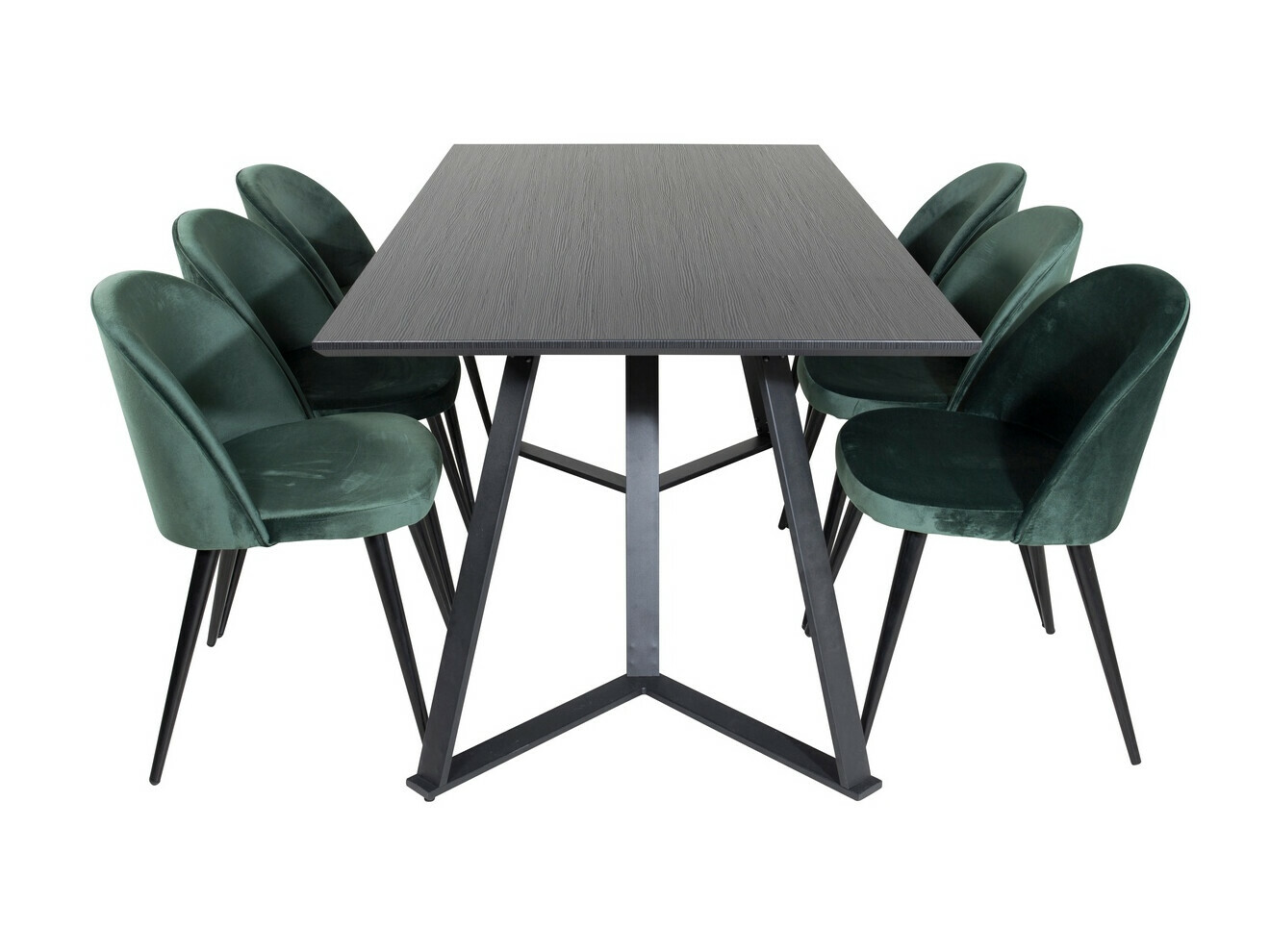 Set de mese Dallas 360 (Verde + Negru)