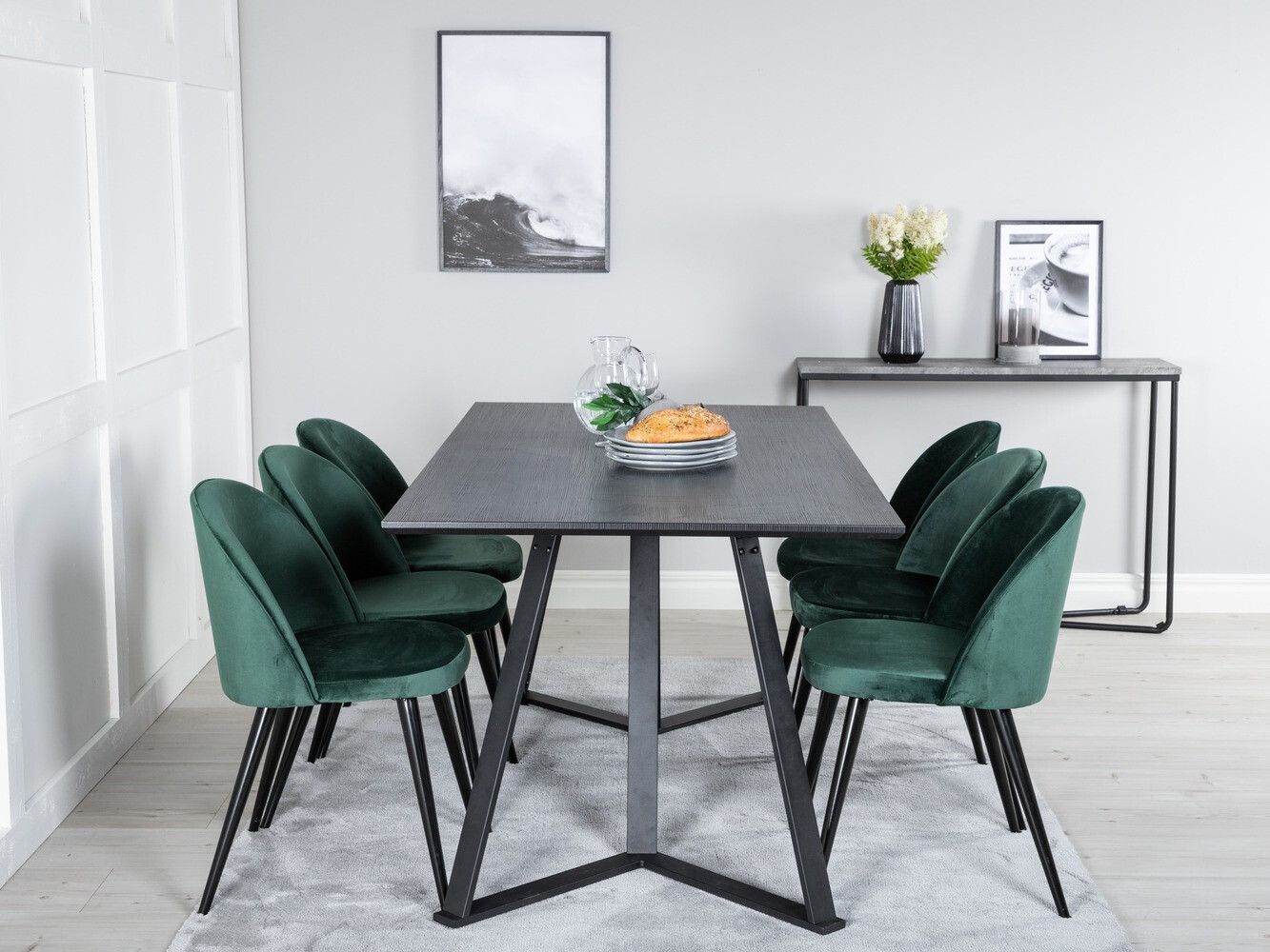 Set de mese Dallas 360 (Verde + Negru)