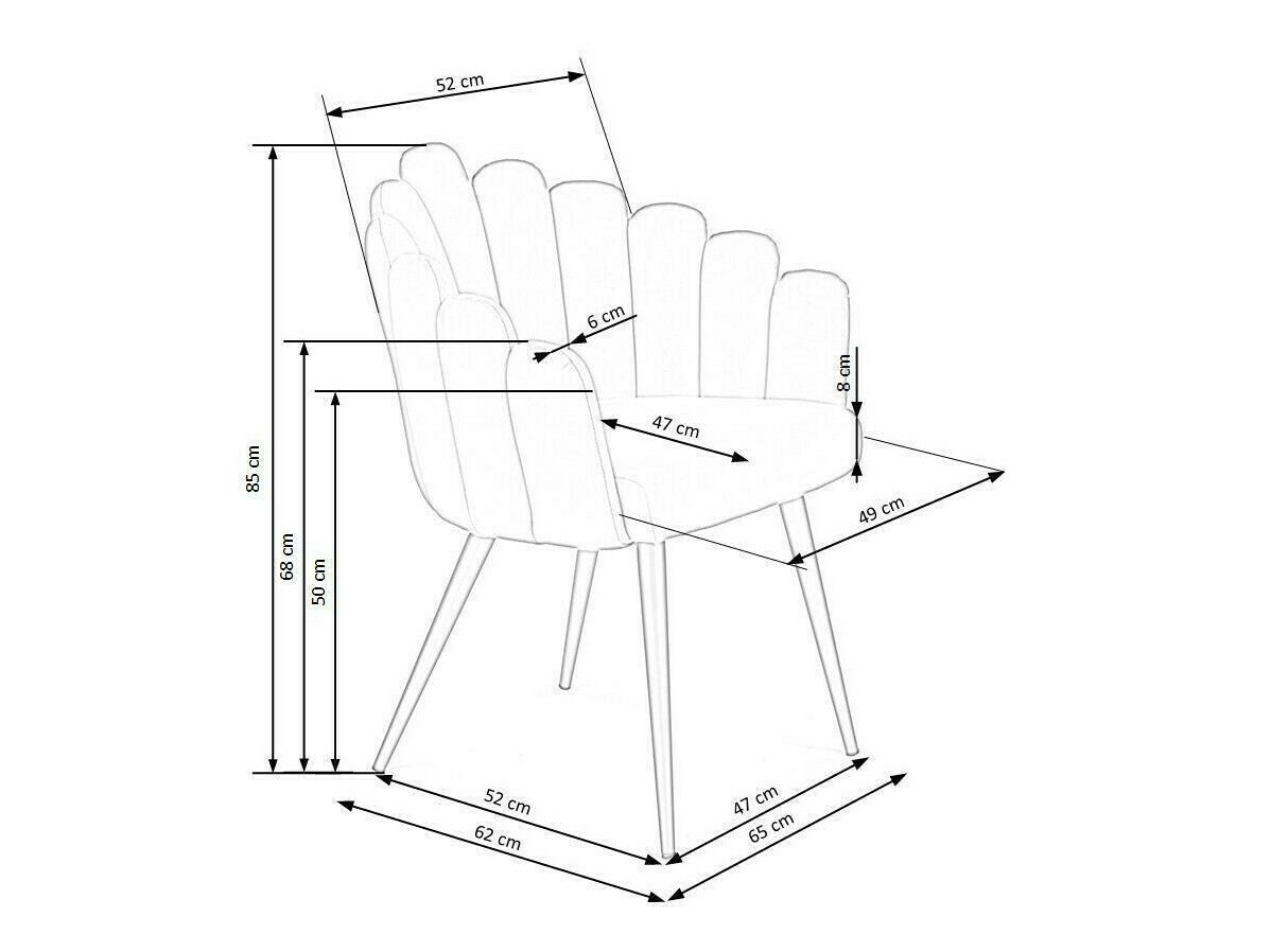 Scaun Houston 976 (Galben închis + Negru)