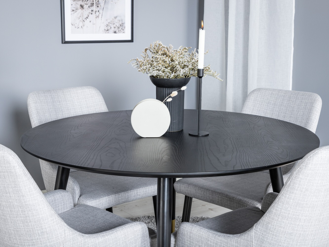 Set de mese Dallas 1181 (Gri + Negru)