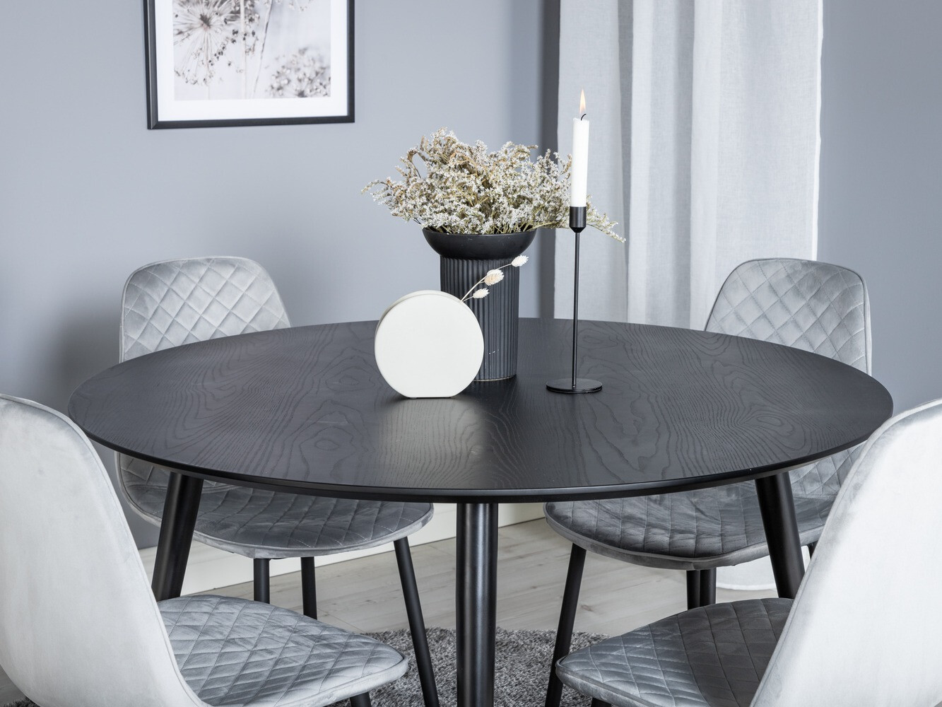 Set de mese Dallas 1183 (Gri + Negru)