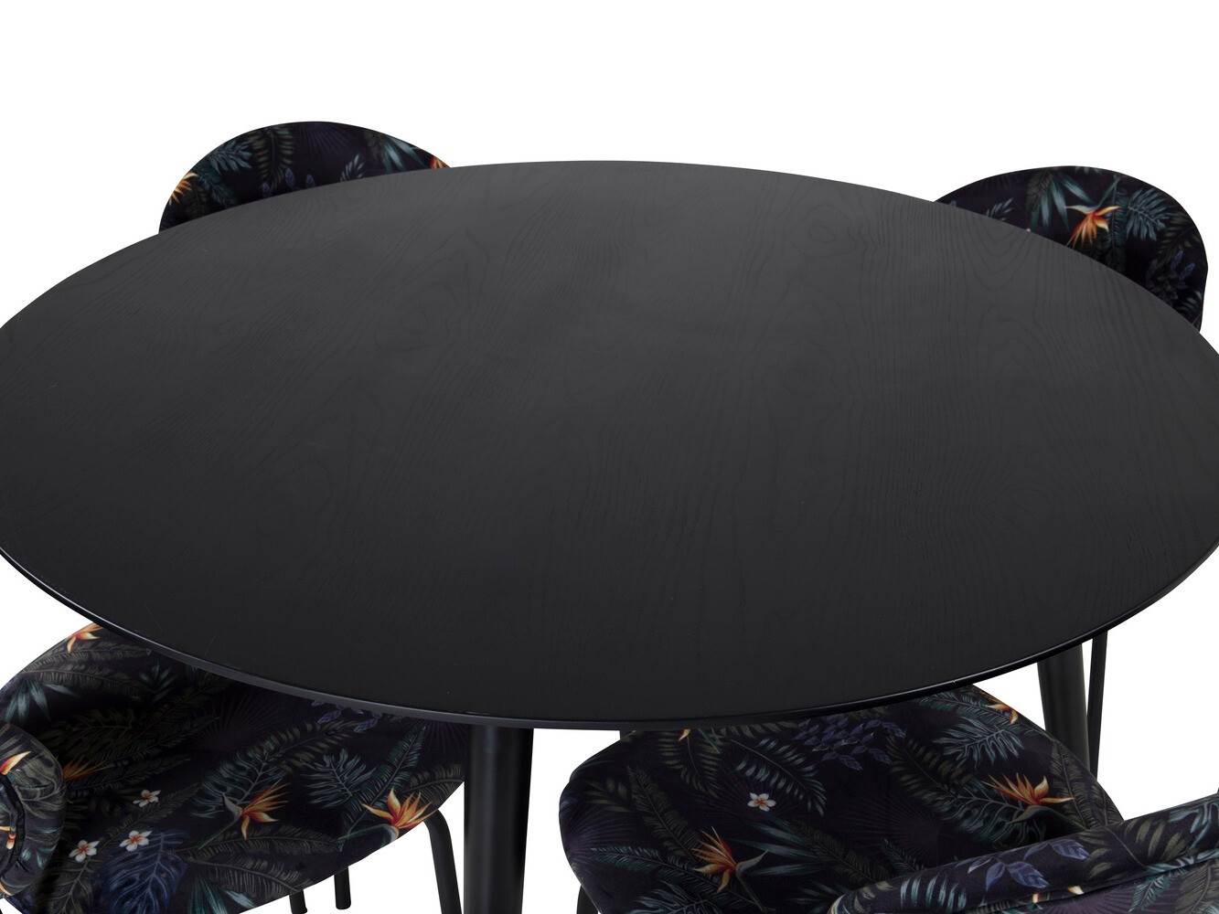 Set de mese Dallas 1186 (Model floral + Negru)
