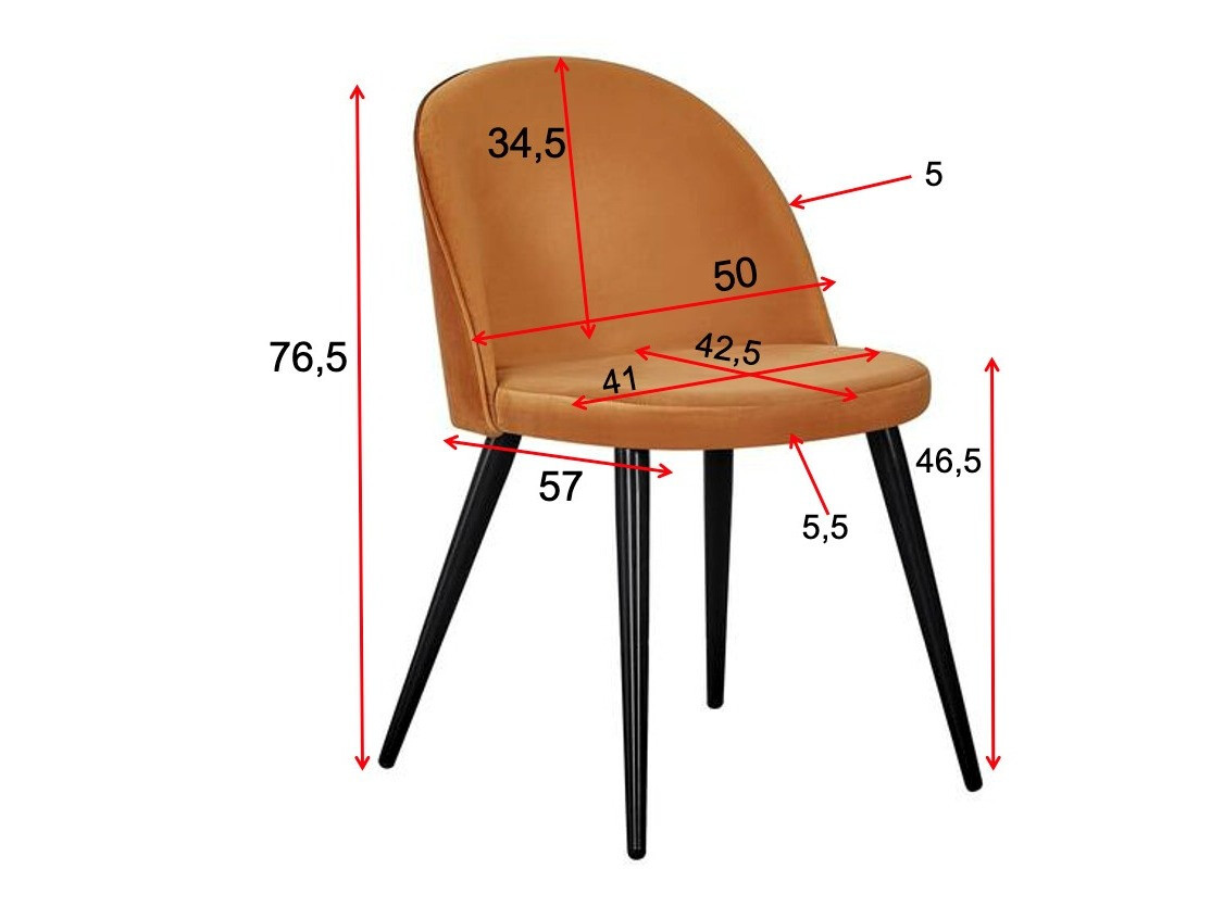 Scaun Dallas 136 (Portocaliu + Negru)