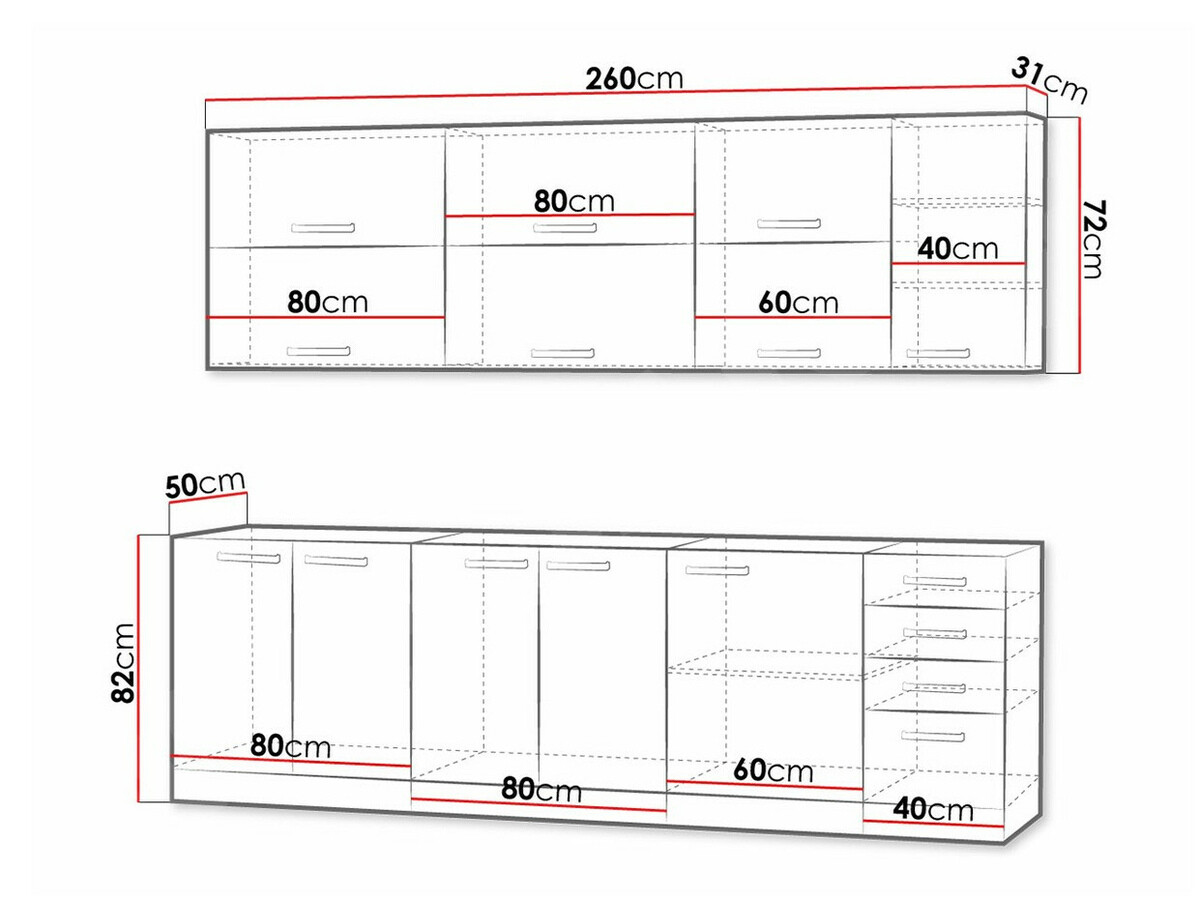 Set de bucătărie modular Multi Grey 123
