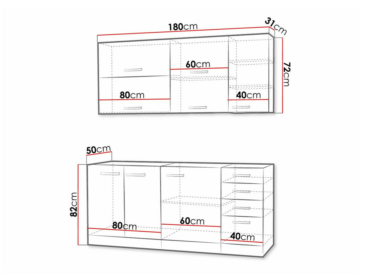Set de bucătărie modular Multi Grey 124