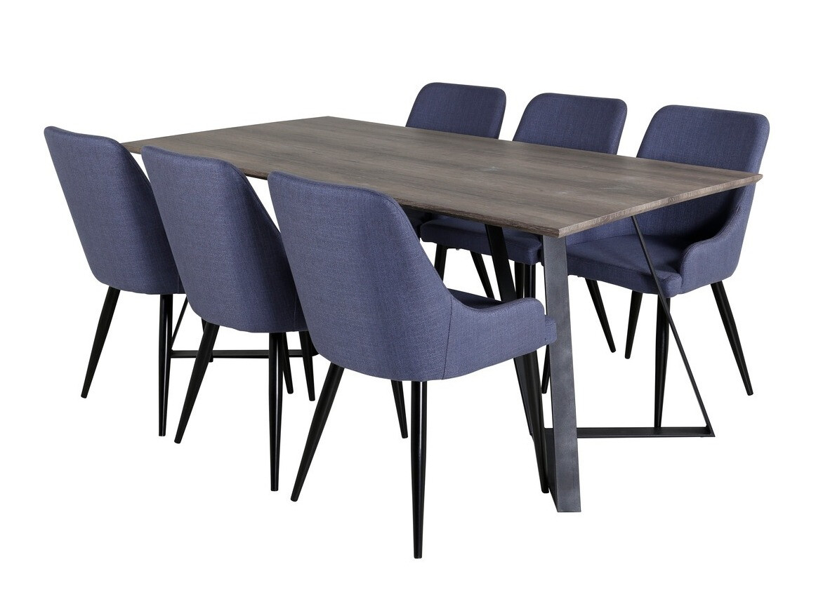 Set de mese Dallas 1345 (Albastru + Negru)