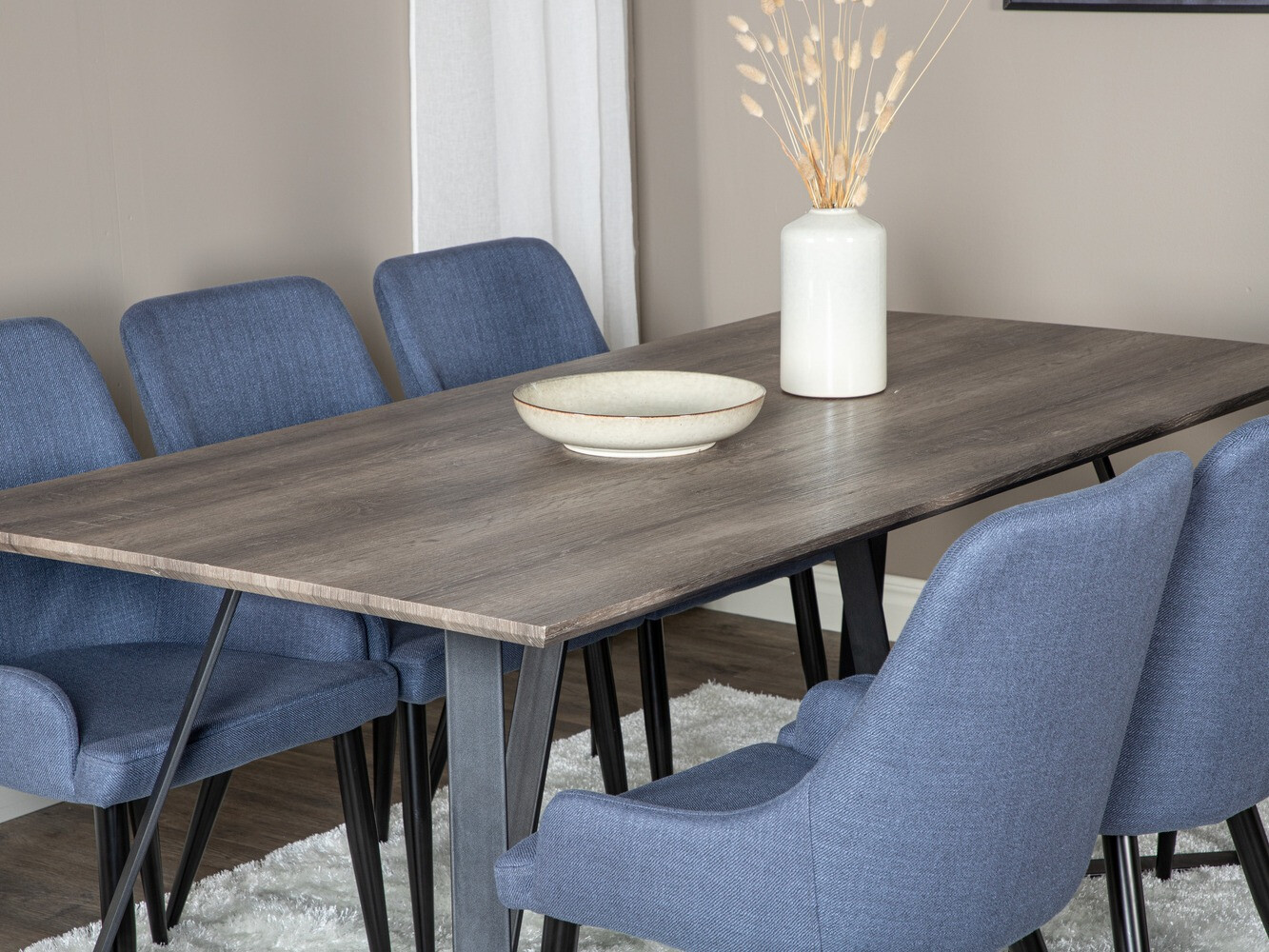 Set de mese Dallas 1345 (Albastru + Negru)
