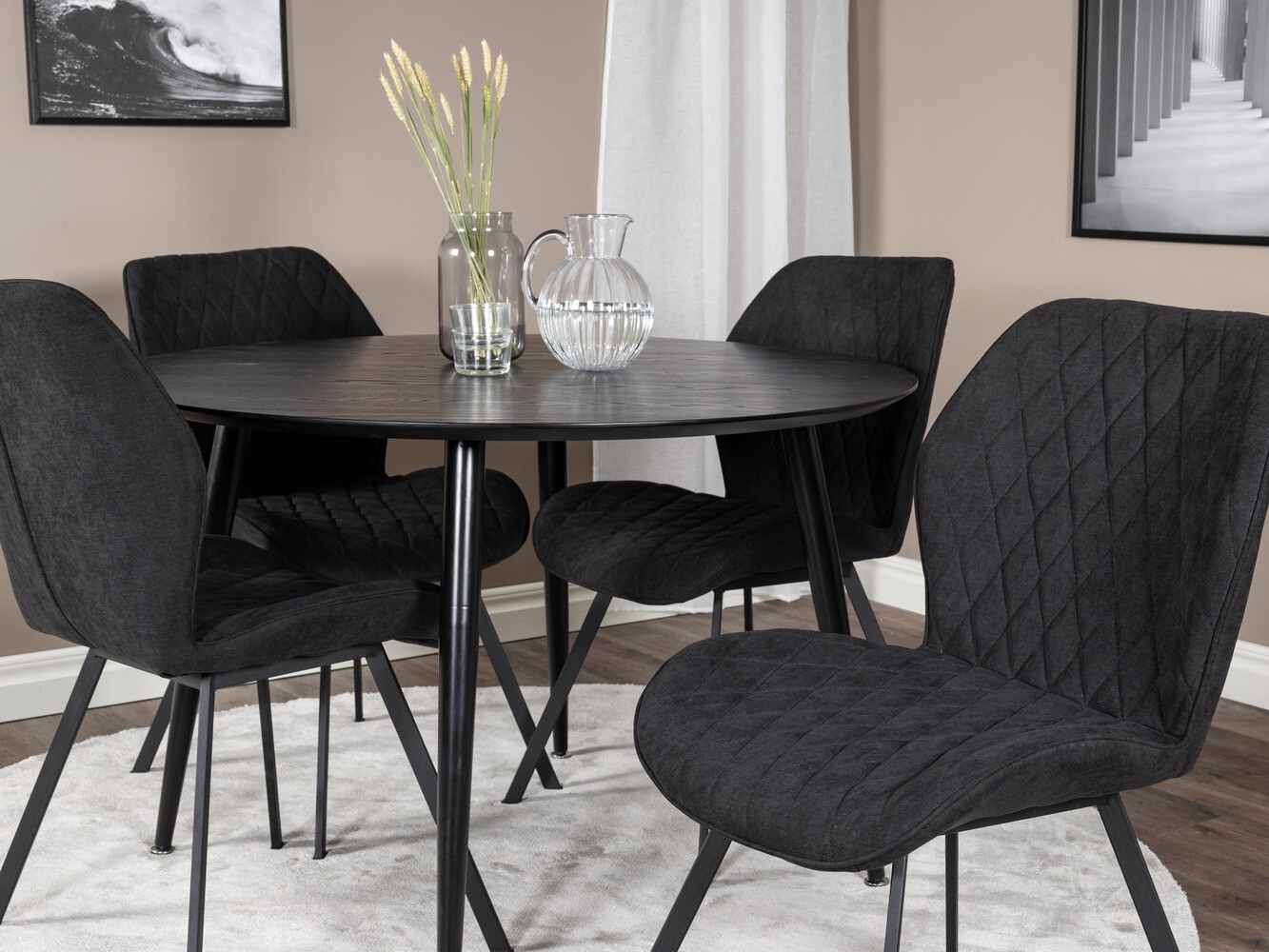 Set de mese Dallas 1562 (Negru)