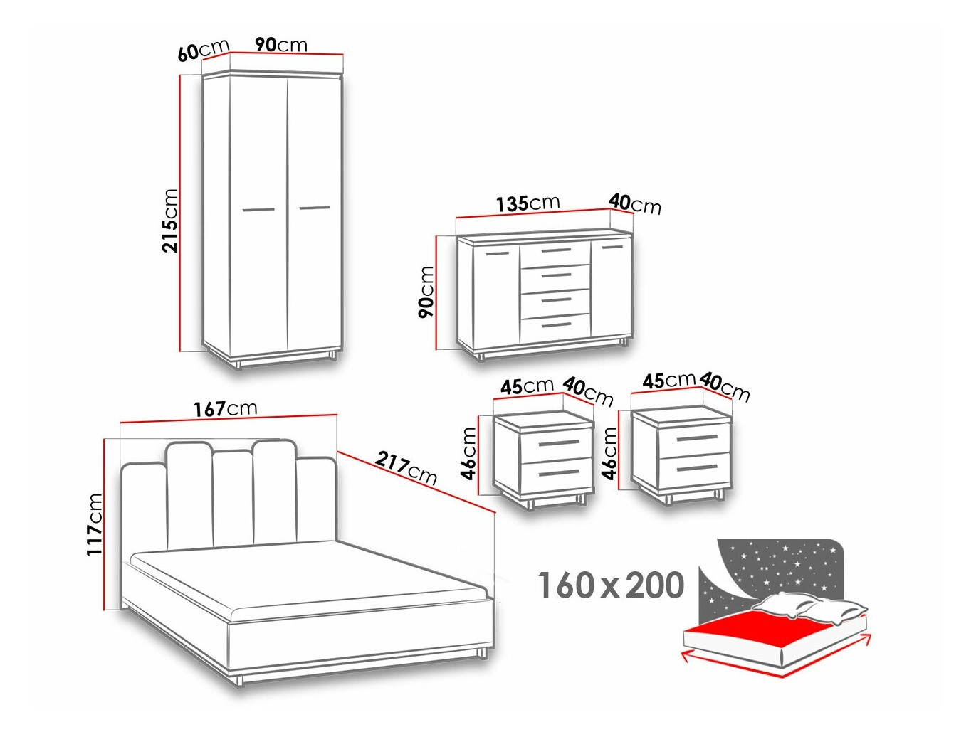 Set dormitor Morlira 116
