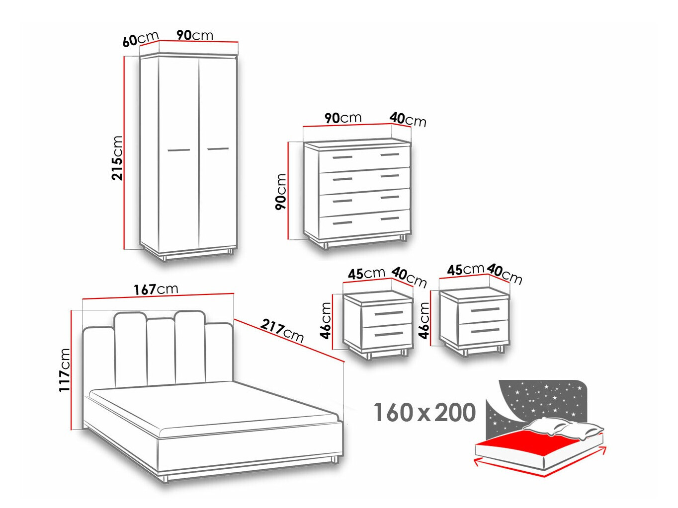 Set dormitor Morlira 117