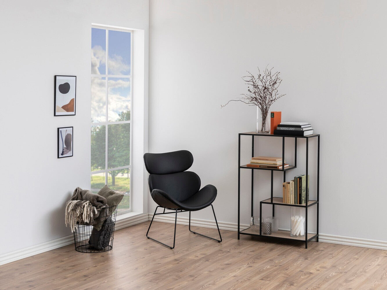 Raft Norsica Sevferi 103 (Stejar natur + Negru)