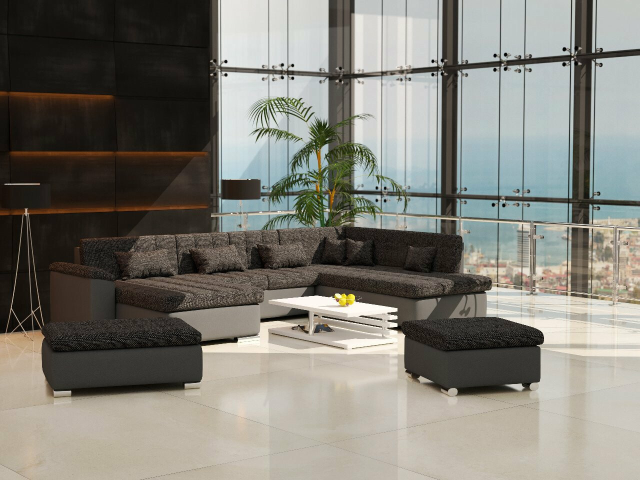 Set mobilier tapițat Comfivo Gemma II (Soft 020 + Majorka 03)