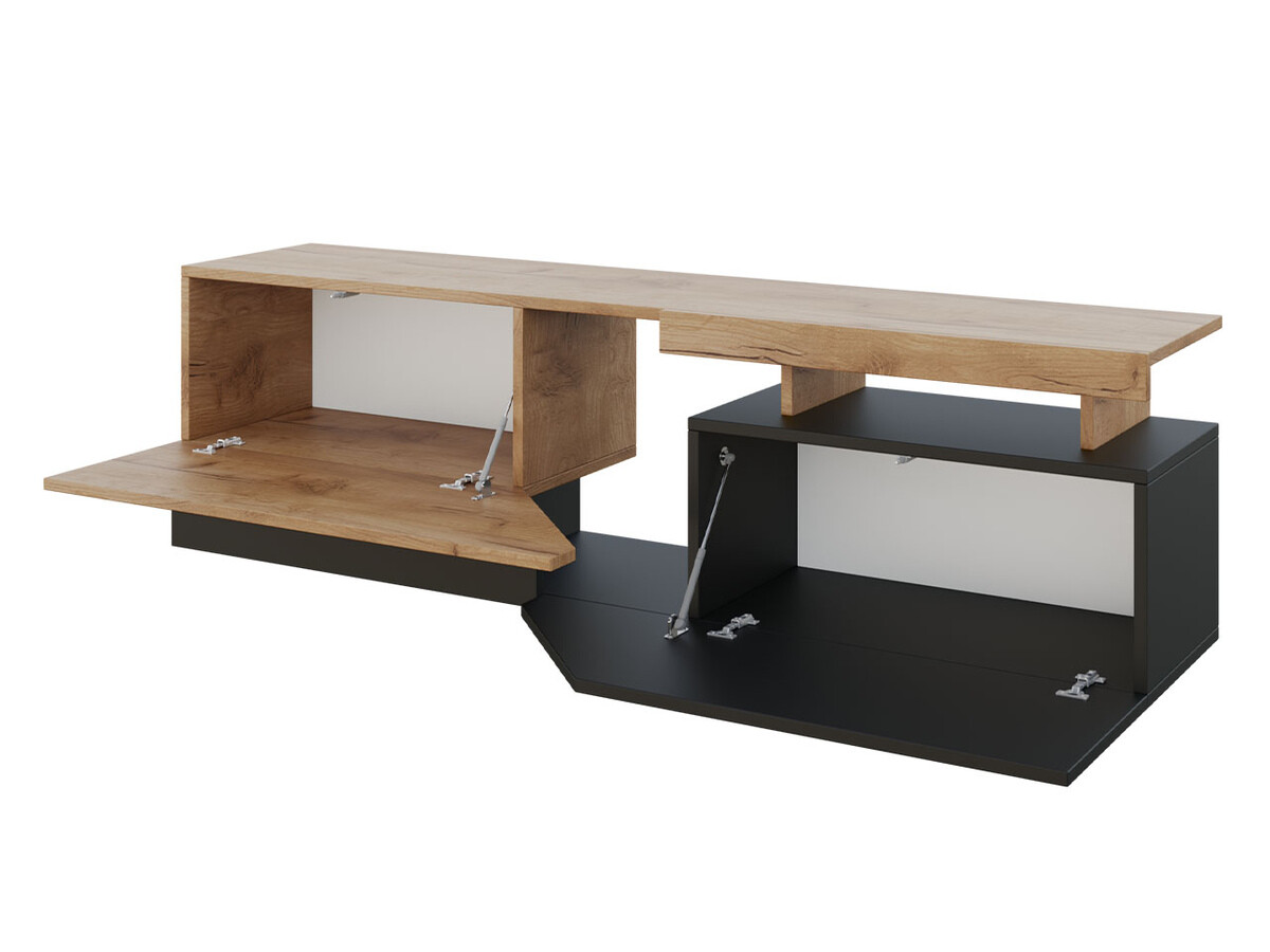 Set de living Comfivo Daldune I (Stejar Wotan + Antracit)