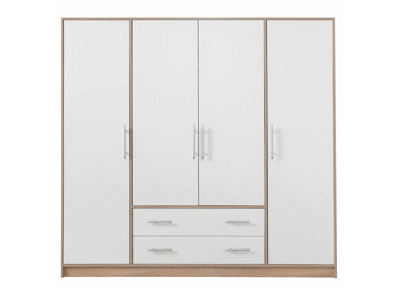 Dulap Cavmero 100 (Stejar Sonoma + Alb)