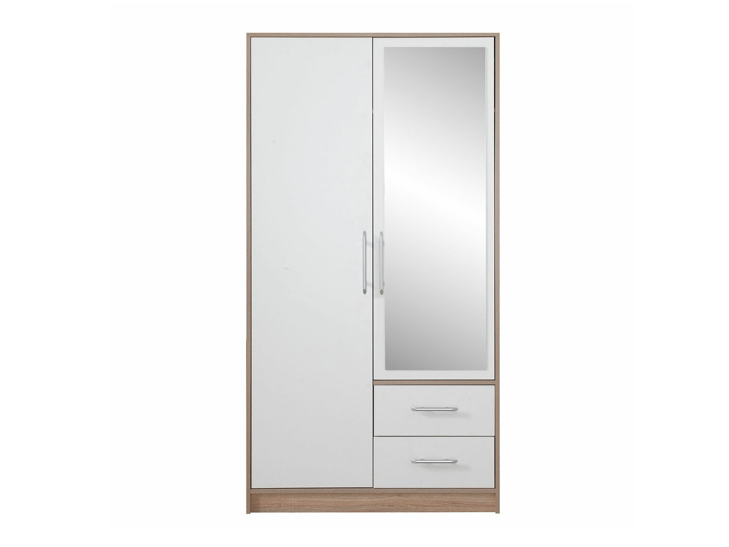 Dulap Cavmero 104 (Stejar Sonoma + Alb)
