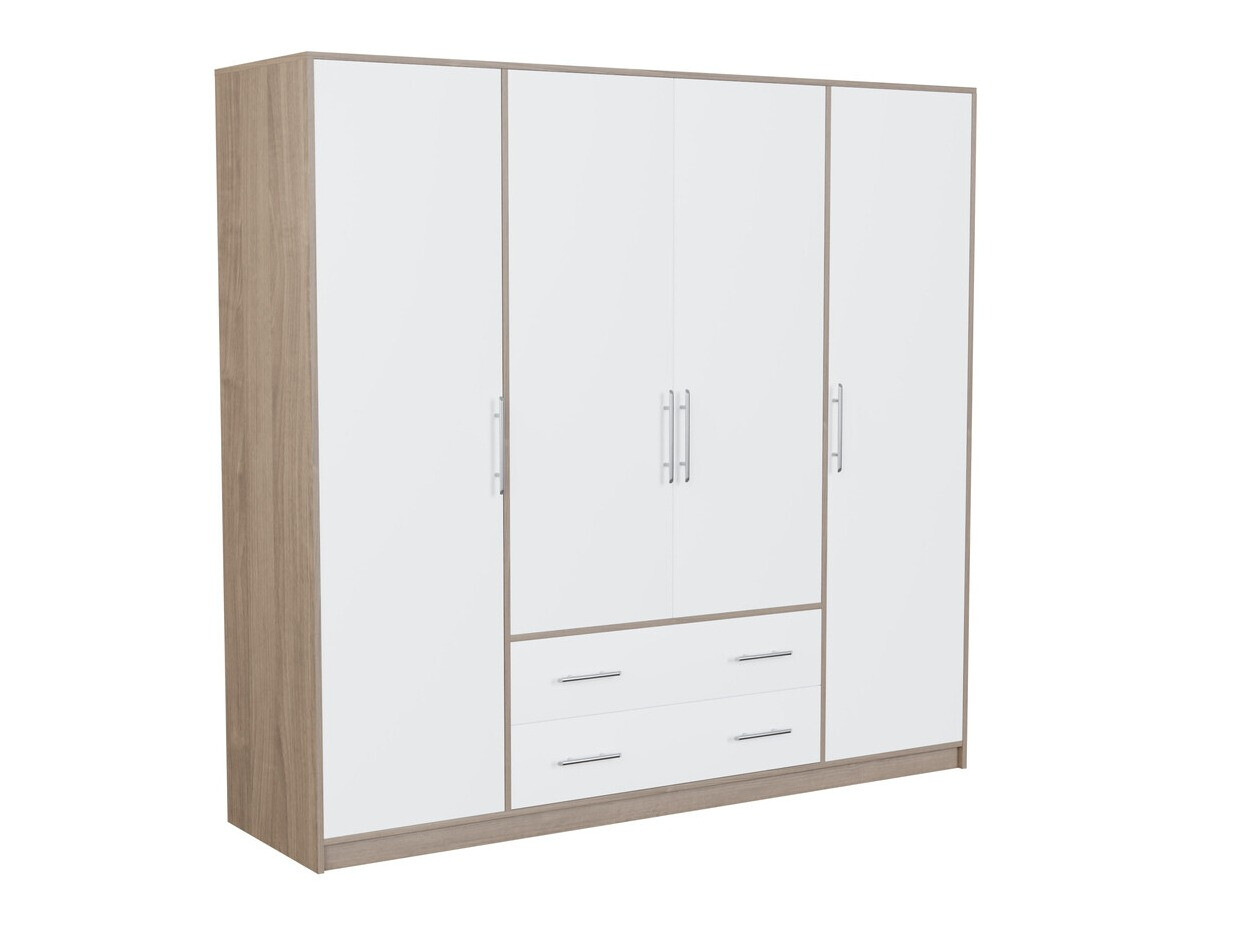 Dulap Cavmero 100 (Stejar Sonoma + Alb)