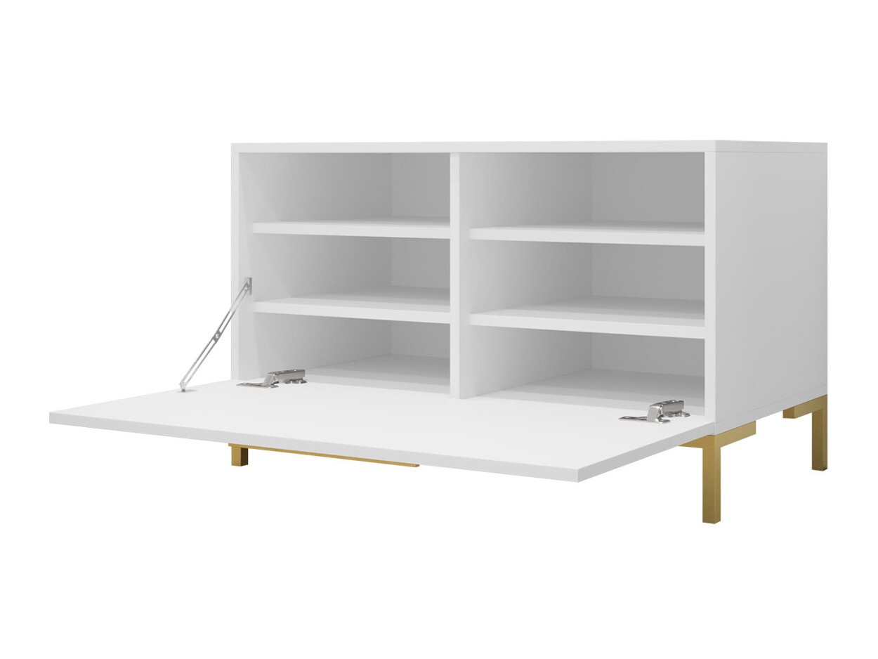 Dulap pantofi Nomal (Alb + Auriu)