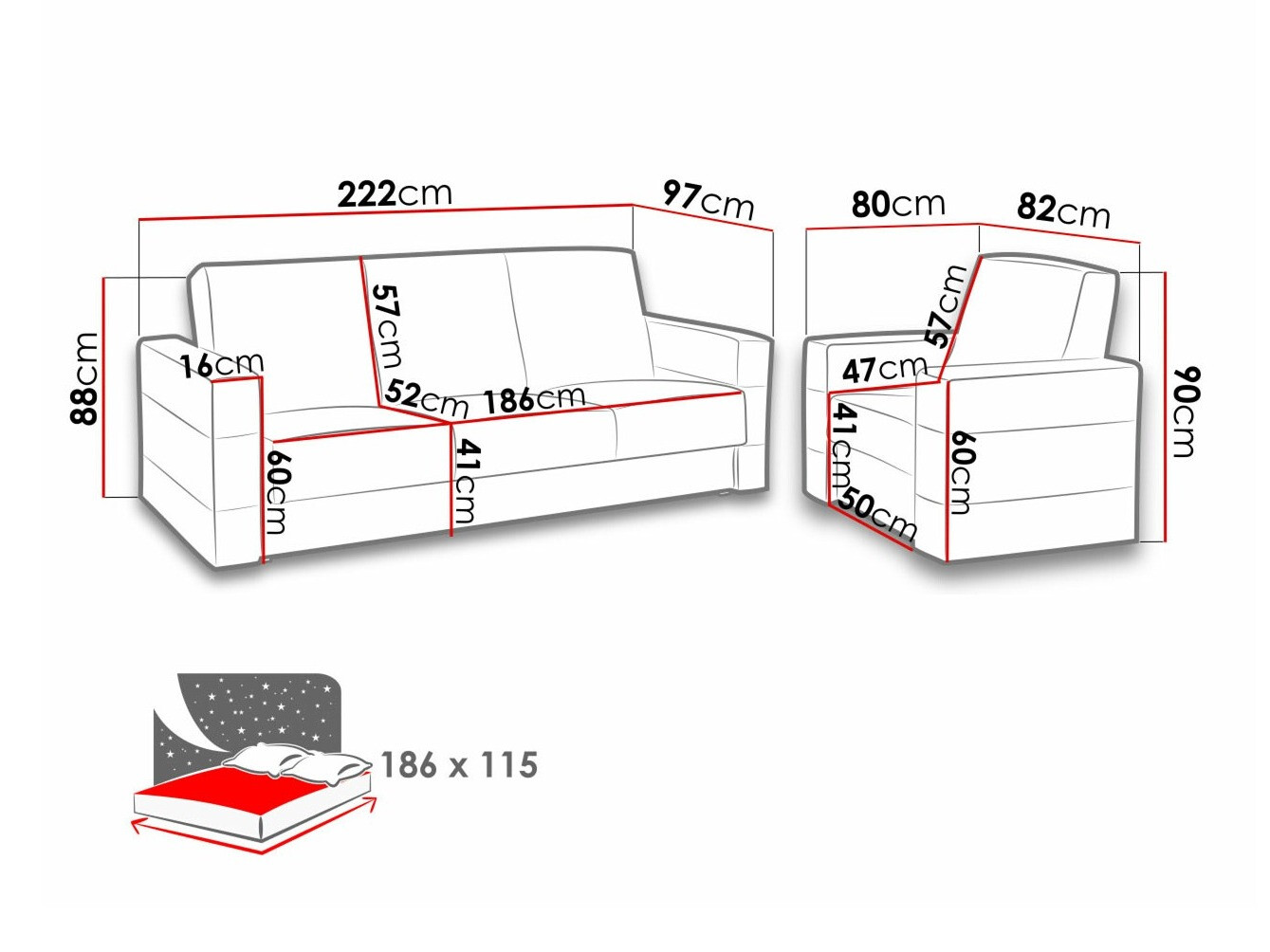Set mobilier tapițat Providence 171 (Soft 011 + Lux 05)