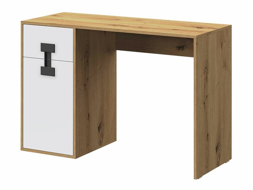 Birou Florevi 100 (Mat alb + Stejar artizan)