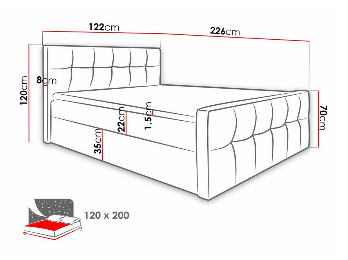 Pat boxspring Scriptum (Soft 024)