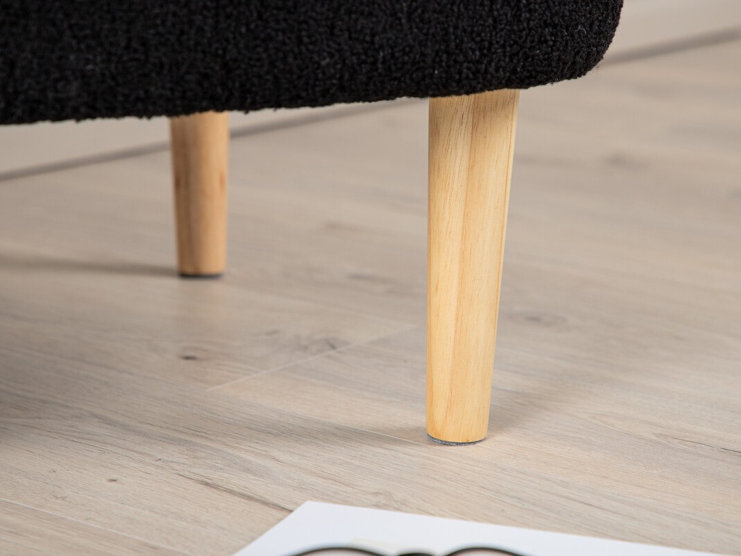 Taburet tapițat Dallas 3234 (Negru)