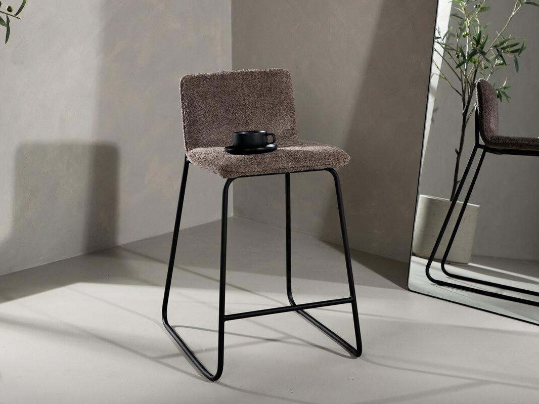 Scaun de bar Dallas 3235 (Gri inchis + Negru)