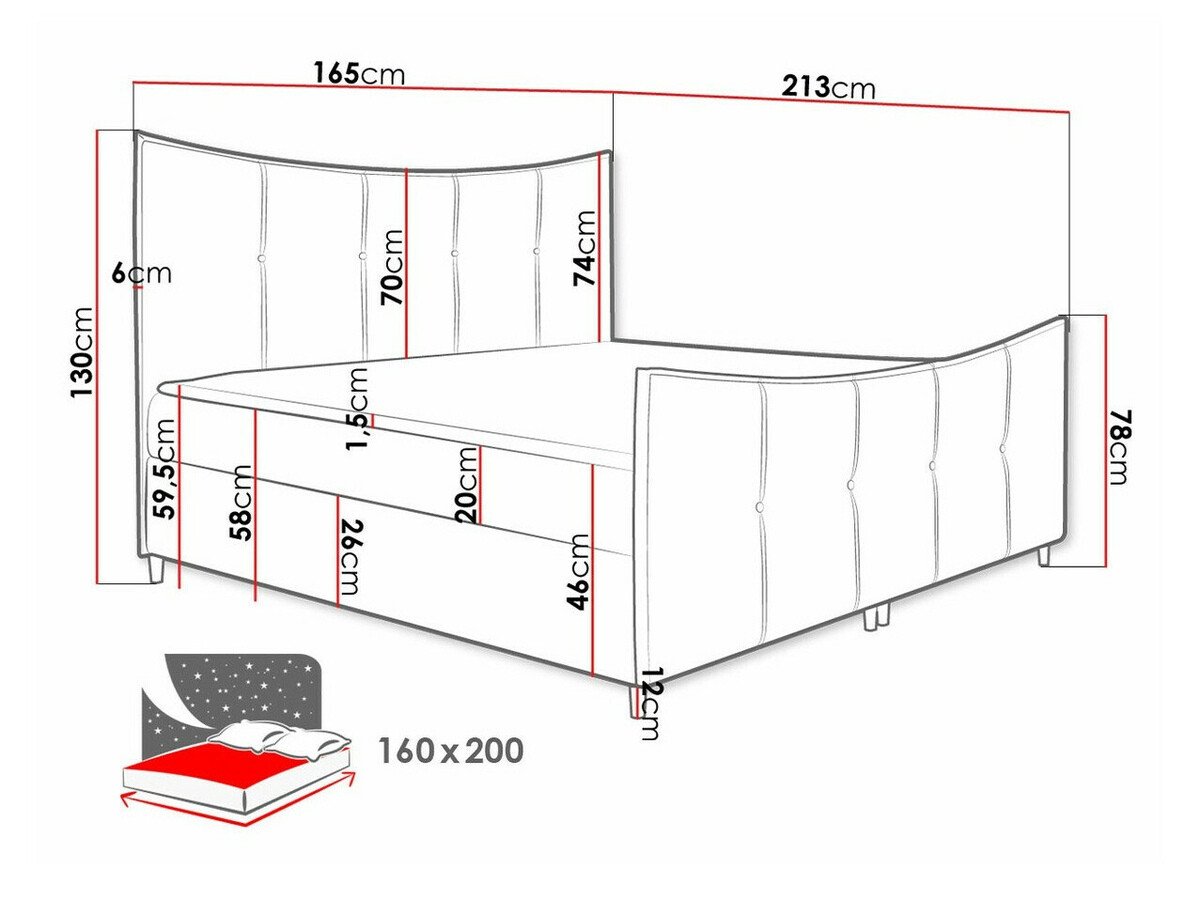 Pat boxspring Fons (Fresh 14)