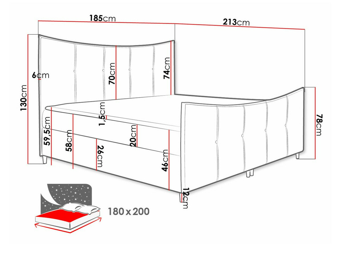 Pat boxspring Fons (Fresh 14)