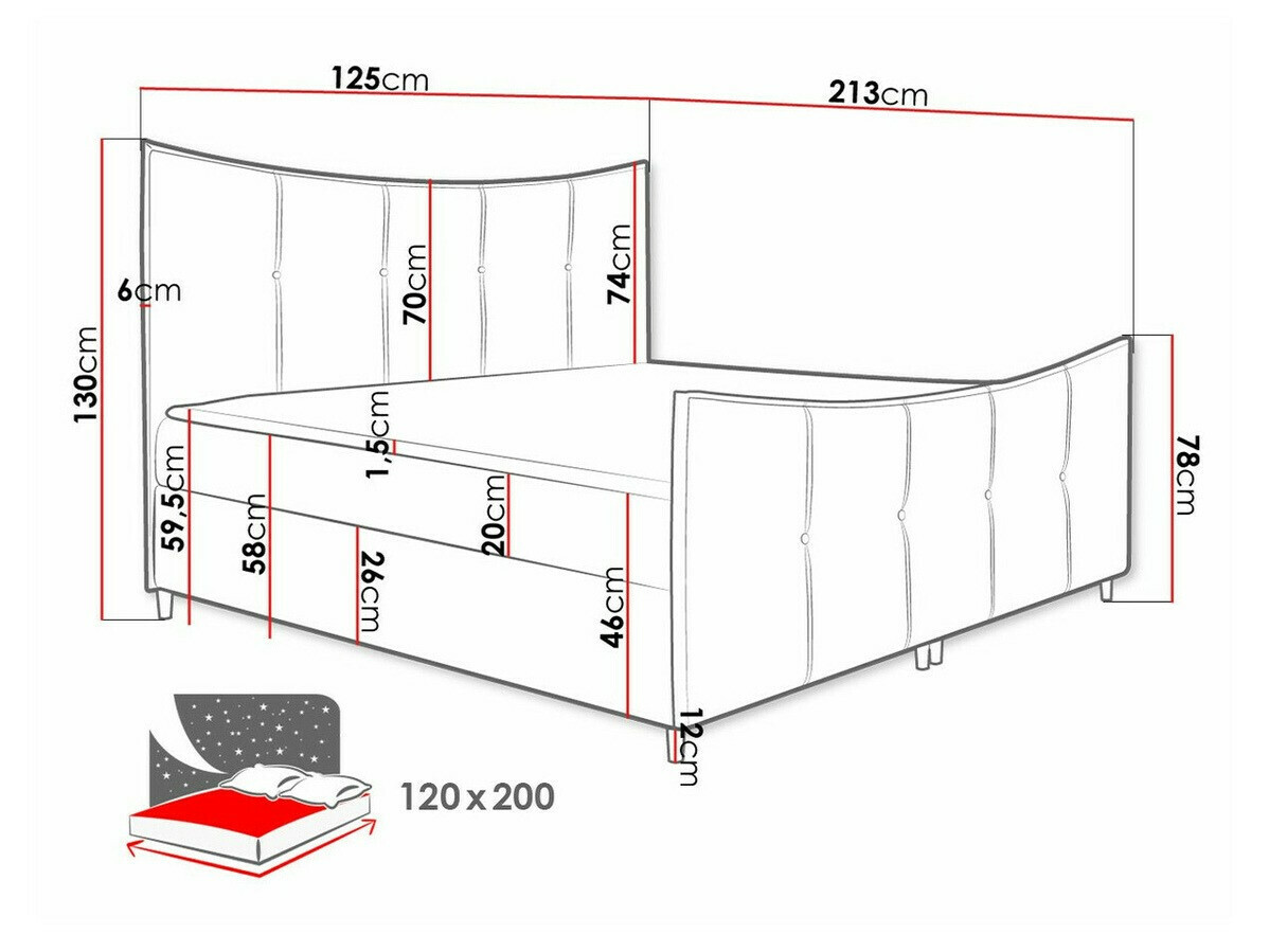 Pat boxspring Fons (Fresh 33)