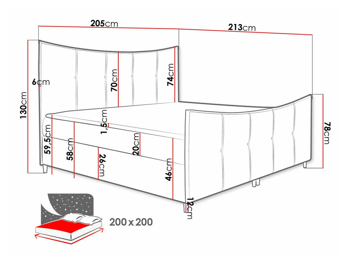 Pat boxspring Fons (Fresh 37)