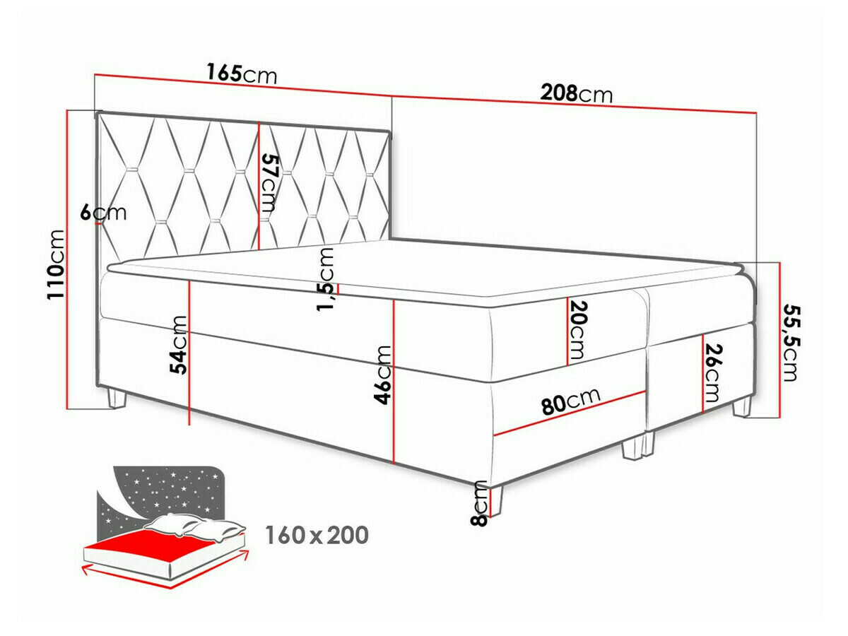 Pat boxspring Nemus (Fresh 4)