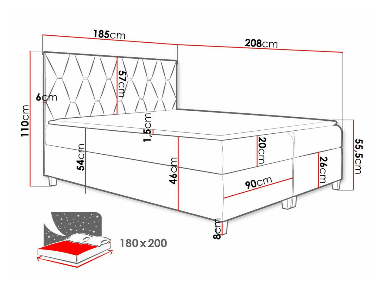 Pat boxspring Nemus (Fresh 4)