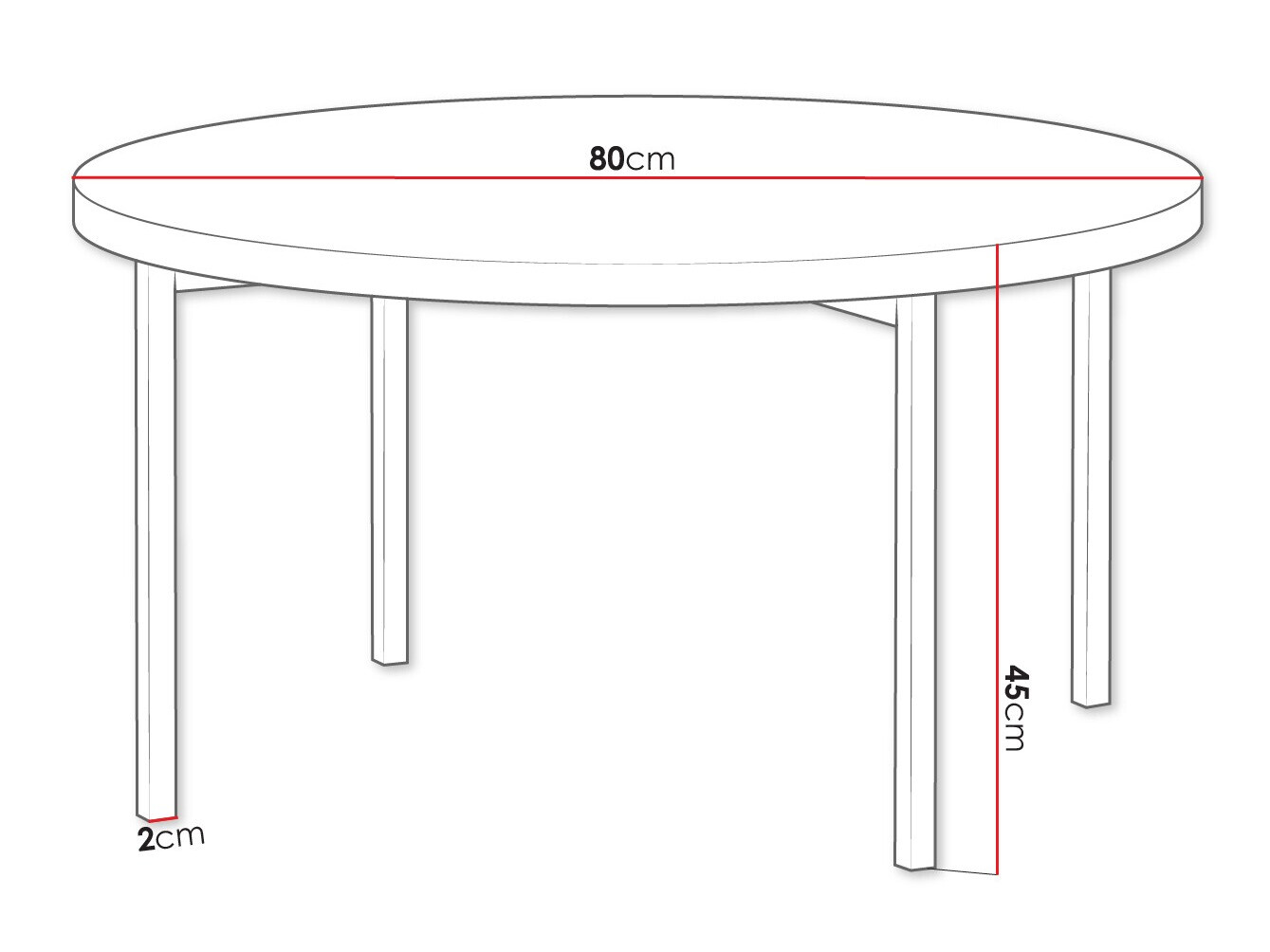 Măsuță de cafea Providence 178 (Alb lucios + Negru)