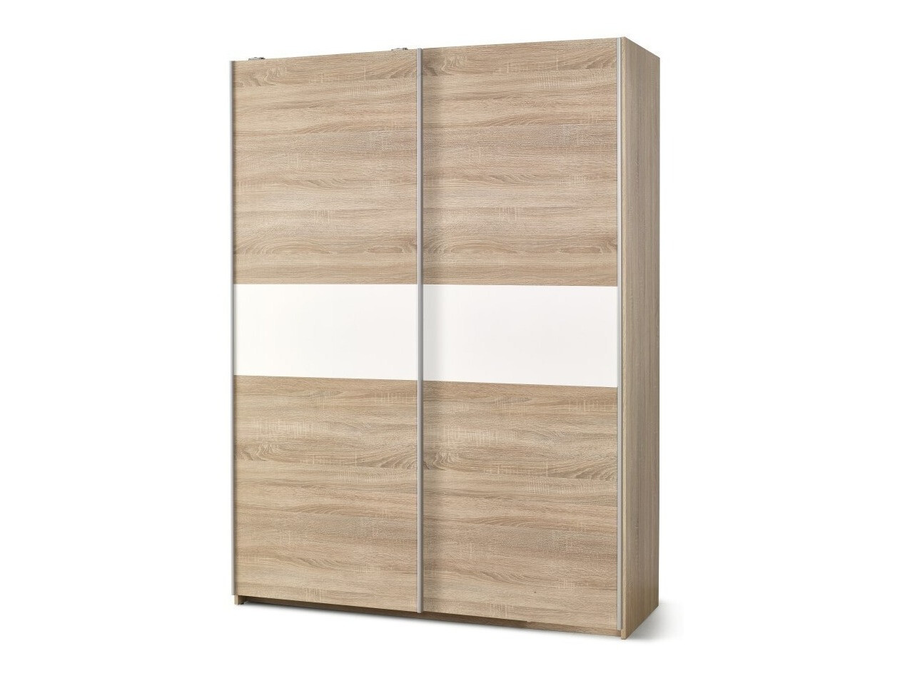 Dulap Cirveso 110 (Stejar Sonoma + Alb lucios)
